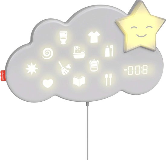 Nachtlamp Slaaptrainer - Routine Hulp - Kind Slapen - Interactief Scherm - Van 0 tot 8 Jaar - Wit