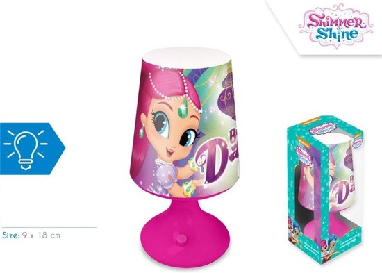 Nachtlamp / tafellamp van Shimmer & Shine (18cm) van Euroswan