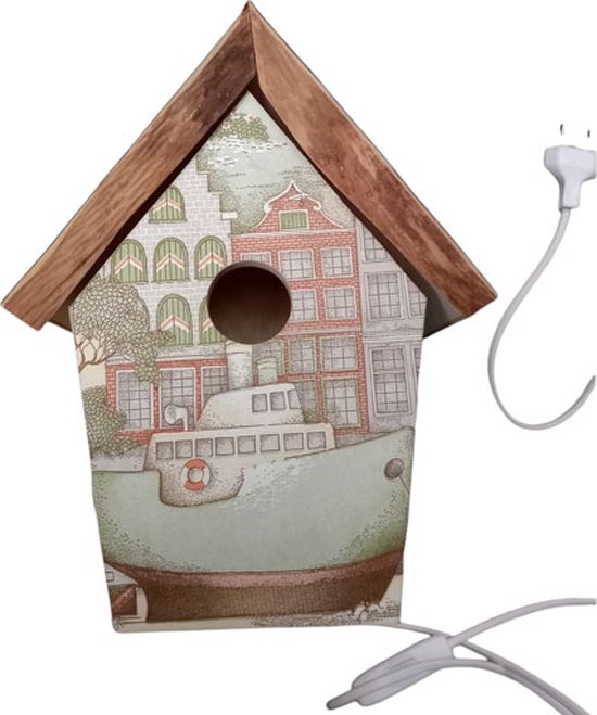 nachtlamp - vogelhuis - kinderkamer jongen van N/A