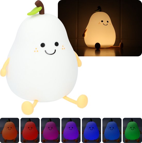 Nachtlamp voor kinderen - Nachtlampje baby - Kinderverlichting - Slaapkamer decoratie - Verschillende kleuren en dimbaar! - UBS-C oplaadbaar - 1200 mAh van N/A
