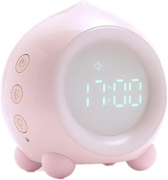 Nachtlamp Wekker - Slaaptraining Klok - Kinderen Leren Slapen - Zonsopgang Simulator - 300.00 Gram - Meerkleurig