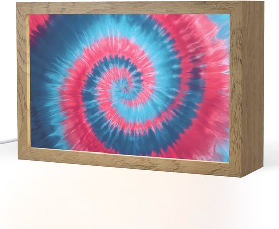 Nachtlampje 30x20 cm - Kinder lamp - Spiraal - Roze - Draaiend - Tafellamp kinderkamer - Slaapkamer lamp - Bedlamp kinderen - Kinderlampje stopcontact - Wandlamp babykamer - Nachtlampjes van Merkloos