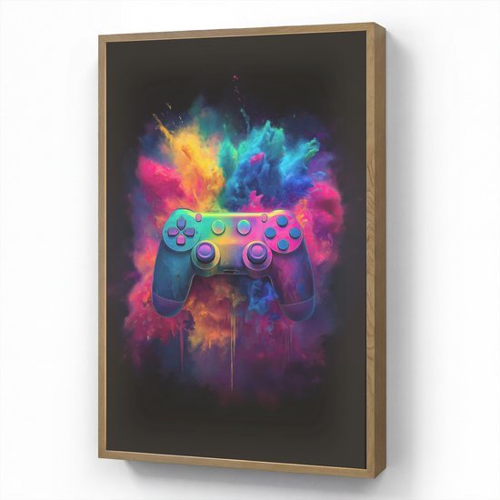 Nachtlampje 60x90 cm - Kinder lamp - Controller - Neon - Explosie - Kleurrijk - Tafellamp kinderkamer draadloos - Slaapkamer lampje - Bedlamp kinderen - Kinderlampje - Wandlamp babykamer - Nachtlampjes van Merkloos