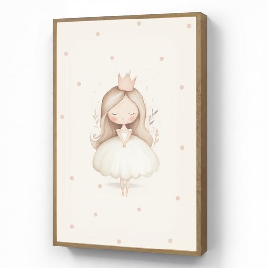 Nachtlampje 70x100 cm - Kinder lamp - Ballerina - Prinses - Stippen - Tafellamp kinderkamer draadloos - Slaapkamer lampje - Bedlamp kinderen - Kinderlampje - Wandlamp babykamer - Nachtlampjes