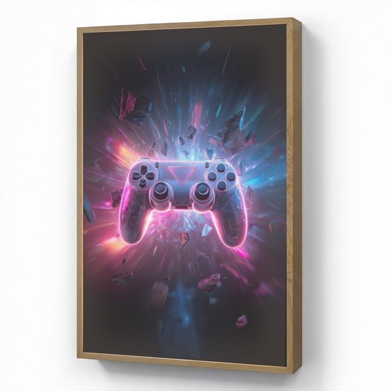 Nachtlampje 70x100 cm - Kinder lamp - Controller - Neon - Explosie - Abstract - Tafellamp kinderkamer draadloos - Slaapkamer lampje - Bedlamp kinderen - Kinderlampje - Wandlamp babykamer - Nachtlampjes van Merkloos