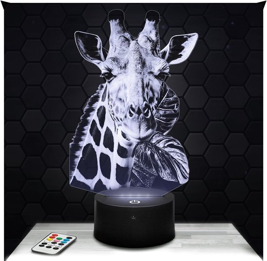 Nachtlampje Giraffe - Afrikaanse Dieren Decoratie voor Slaapkamer, Origineel Cadeau voor Volwassenen van Merkloos