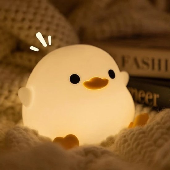 Nachtlampje - Kinderen - Cadeau - Zacht Licht - Usb Opladen - Timer - Warm wit - Dieren - Slaapkamer - Kuiken lamp - Eenden lampje - Dimbaar