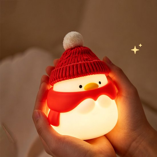 Nachtlampje kinderen, LED nachtlampje met sensor, dimbaar nachtlampje – zacht siliconen nachtlampje met oplaadbare accu-draagbaar nachtkastlampje–voor babykamer, kerstcadeau