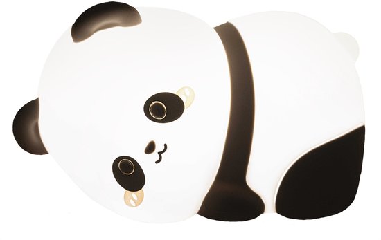 Nachtlampje Kinderen - Mobstore Panda Nachtlampje - Draadloos & Oplaadbaar - Touch Bediening - Dimbaar LED Licht - Timerfunctie - Slaaptrainer - Ideaal voor Babykamer & Kinderkamer - Siliconen Bedlampje van Mobstore