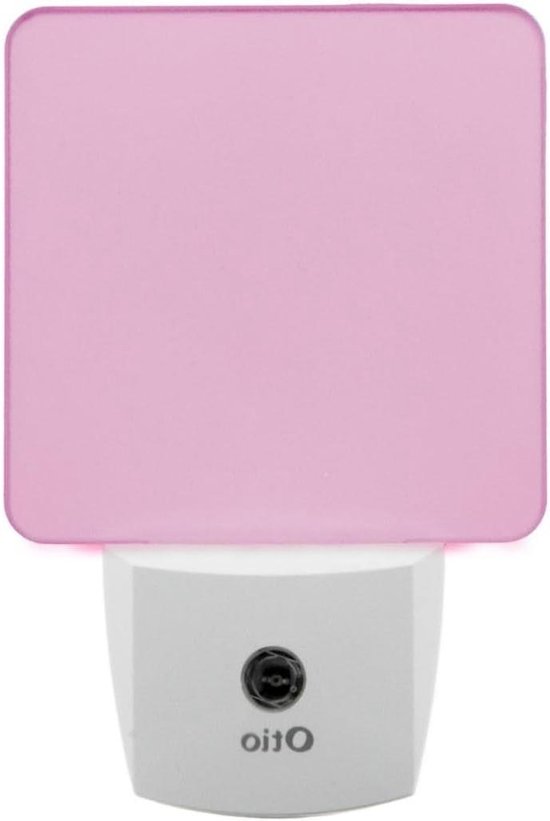 Nachtlampje LED - Kindernachtlampje Slaapkamer - Veiligheid Donker - Automatische Schakelaar - 15m Snoer - Rosé