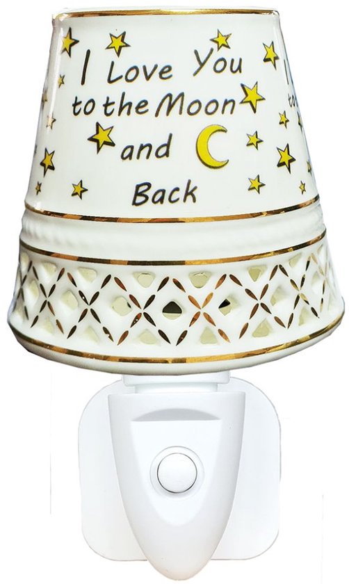 Nachtlampje LED - Love you to the Moon van Humblebee