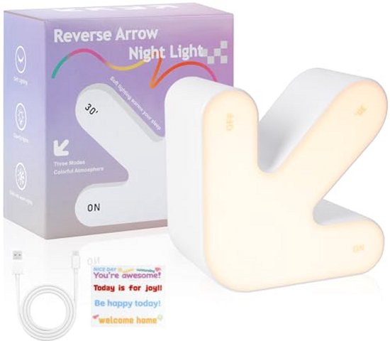 Nachtlampje met Aanraakbediening en Timer - 9 Kleuren Schakelbaar voor Kinderen van Merkloos