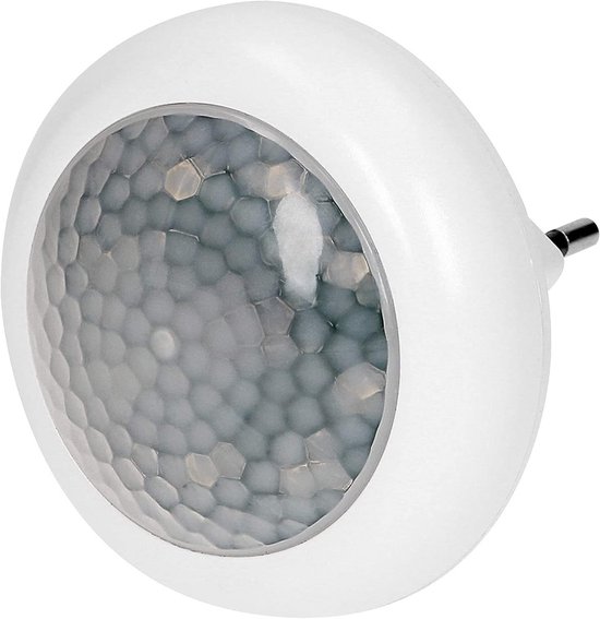 Nachtlampje met Bewegingssensor en Schemerlicht – LED Stopcontactlamp voor Veiligheid in Huizen van Merkloos