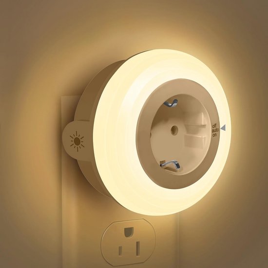 Nachtlampje met schemeringssensor en dimbare LED verlichting voor kinderen en volwassenen van Merkloos