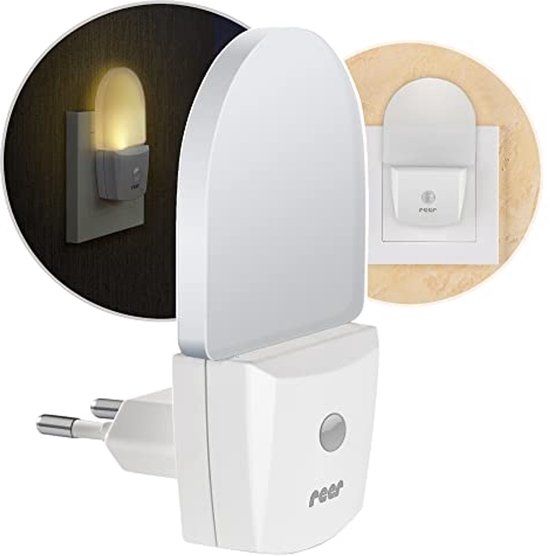 Nachtlampje met schemersensor voor stopcontact - zacht oriëntatielicht in het donker van Lunartec.