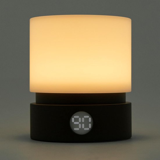 Nachtlampje Met Timer - Dimbare LED-bedlamp - Nachtlampje Voor Kinderen En Baby's, Rustgevend Omgevingslicht Dat Slaap Bevordert, Opladen Via USB, Creatief Minimalistisch Nachtlampje,Bruin