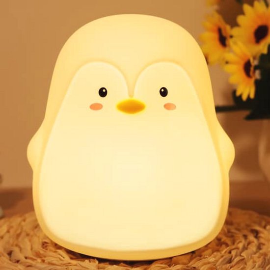 Nachtlampje Pinguïn voor Kinderen - 7 Kleur Veranderende USB Oplaadbare Verlichting van Merkloos
