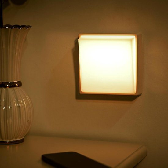 Nachtlampje - Slaaplamp Kinderlamp - Veilig Slapen - Magnetische Wandmontage - Draadloos Oplaadbaar - Wit