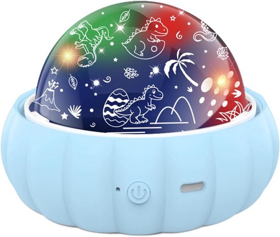 Nachtlampje Ster Projector - Kinderlamp Plafond - Baby Kalmeren - 360 Graden Rotatie - 11.7x11.7x9cm - Blauw