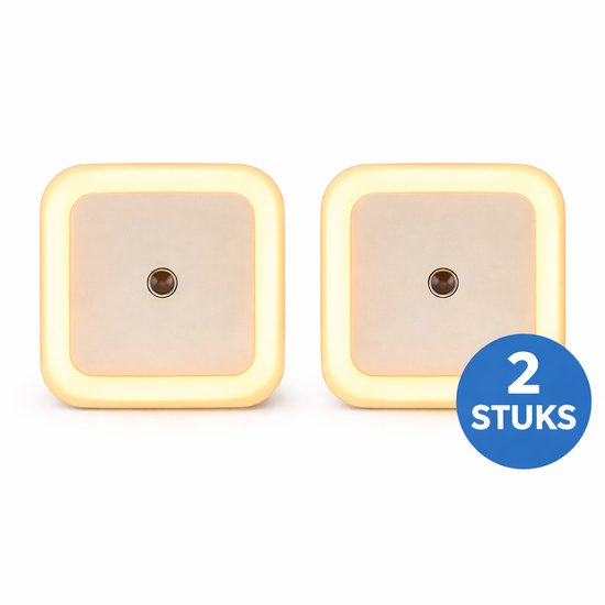 Nachtlampje Stopcontact - 2 Stuks - Nachtlampje voor Baby's, Kinderen en Volwassenen van Aigostar