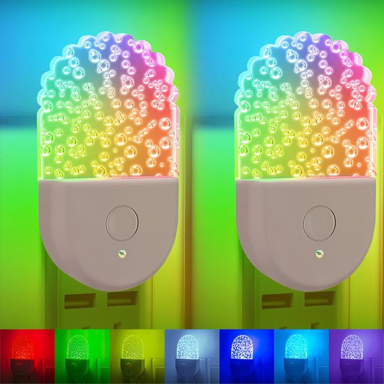 Nachtlampje Stopcontact - Dimbare Nachtlampjes - Nachtlampje Babykamer - Nacht Lamp - Dag en Nacht Sensor - Kinderen & Baby - Lamp - Stopcontact - Dimbaar van Aigostar