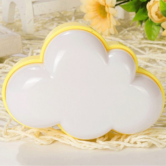 Nachtlampje Stopcontact Nachtlicht Wolk Automatische Kinderen Nachtlamp Schemer Sensor LED Wandlampen voor Hal Trap Baby Kinderkamer Decoratie van Merkloos