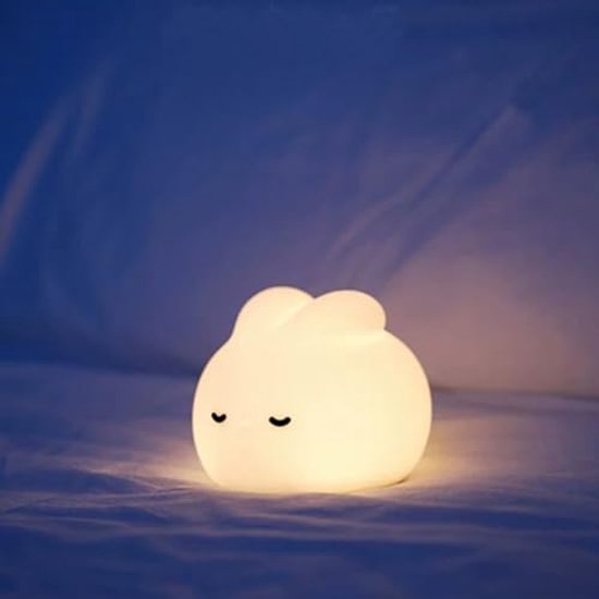 Nachtlampje voor baby's en kinderen - Siliconen, USB-oplaadbaar, Dimbaar met Timerfunctie