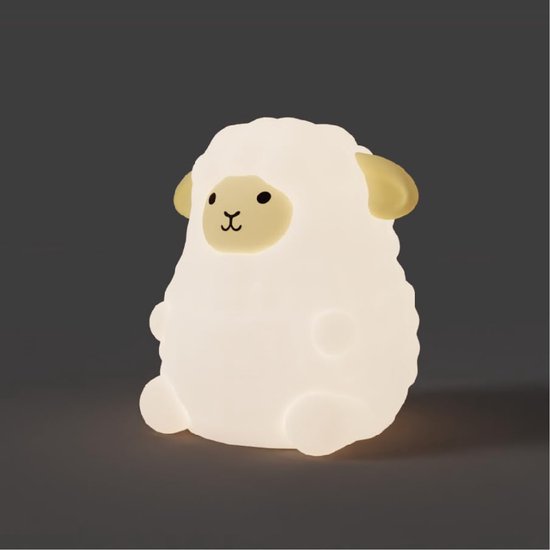 Nachtlampje voor Kinderen - Dimbaar, RGB Siliconen Bedlampje met USB-Opladen voor de Kinderkamer van Merkloos