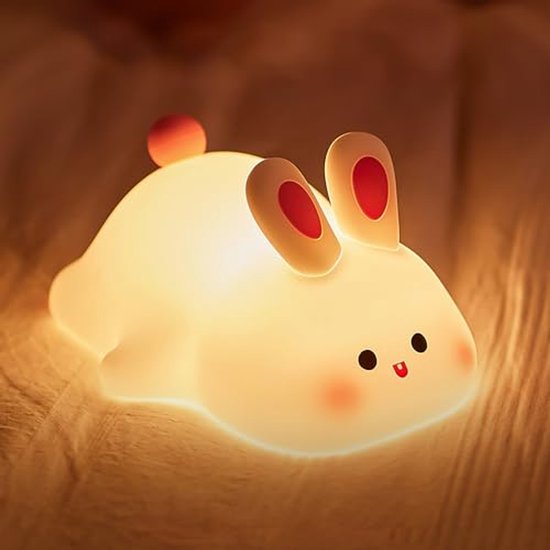 Nachtlampje voor kinderen met timer en dimfunctie - Draagbaar LED-slaaplicht in 3 kleuren