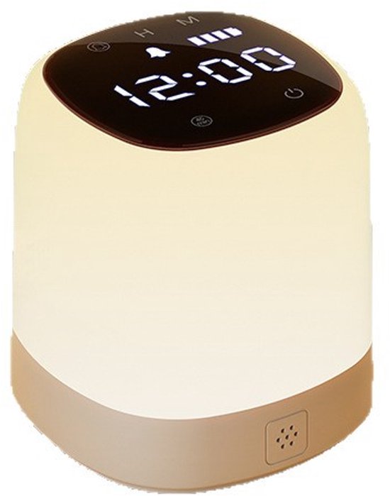Nachtlampje voor op de klok, slaapkamer, multifunctioneel, afstandsbediening, oogvriendelijk voor borstvoeding, slaap, oplaadbaar nachtlampje, bedlamp
