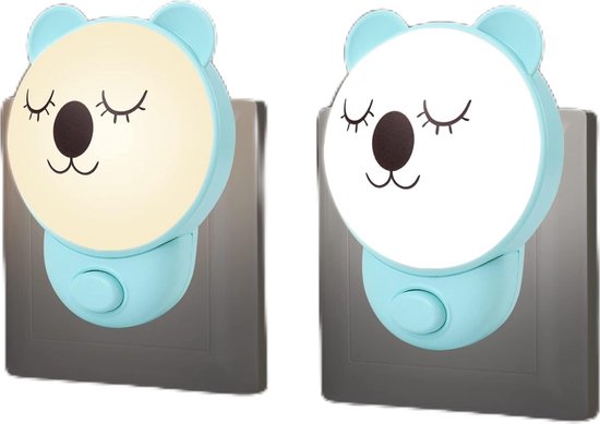 Nachtlampje voor Stopcontact met Schakelaar en Oriëntatielicht - Babyvoedingslamp met Zachte Verlichting - Veiligheidslicht voor Kinderen van N/A