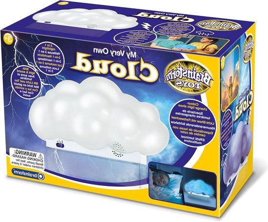 Nachtlampje Wolk - Lamp met geluid - Ontspannen slapen - Drijvende wolk effect - 115 x 23 x 15 cm van Merkloos