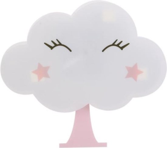 nachtlampje Wolk muursticker LED van N/A
