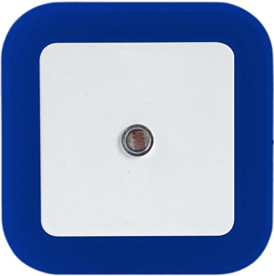 Nachtlampjes Stopcontact - Automatisch Aan - Veilige Verlichting - Schemer sensor - 4 x 7 cm - Blauw