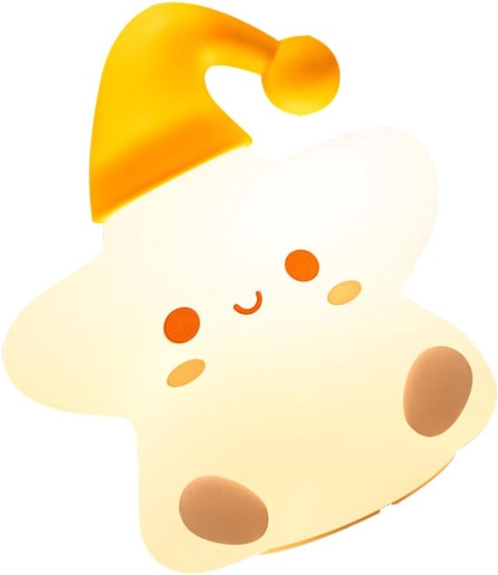 Nachtlicht - sfeerlicht - Cartoon lamp - Oplaadbare bed koplamp - Mood verlichting - Zeven kleuren verstelbaar - Sterren sfeerlicht - Schattig warm - Geschikt voor kinderkamers en kinderopvoeding - een geweldig cadeau voor kinderen van Merkloos