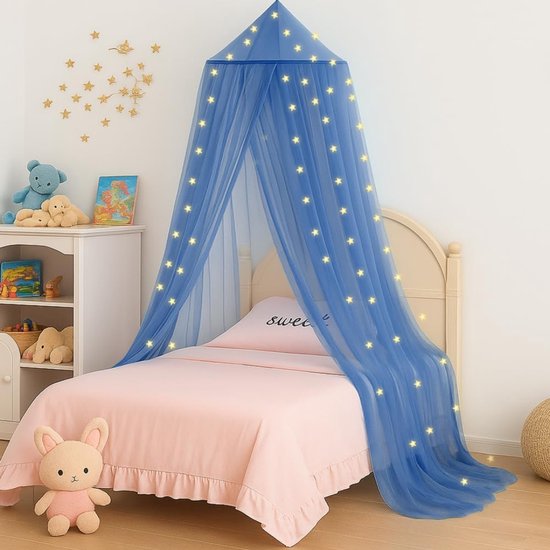 NBAP® Klamboe 1 Persoons - Muggennet - Muskietennet Baby - Blauw