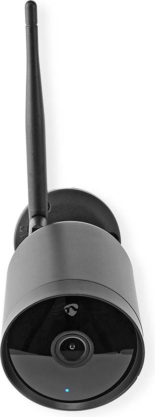 Nedis SmartLife Camera voor Buiten - Wi-Fi - Full HD 1080p - IP65 - Cloud Opslag (optioneel) / microSD (niet inbegrepen) - 12 V DC - Met bewegingssensor - Nachtzicht - Zwart van Nedis