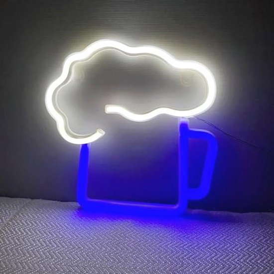 Neon LED Bar Lamp voor Muurdecoratie - Multifunctionele Nachtlamp voor Thuis en Feestjes - Perfect voor Kerst, Bruiloft en Verjaardagen