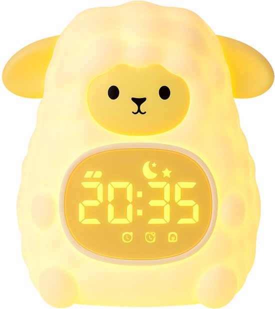 Nextora - Slaaptrainer - Kinderwekker - Slaaptrainer Kinderen - Slaaptrainer Schaap - Slaaptrainer Kind - Wit van Nextora