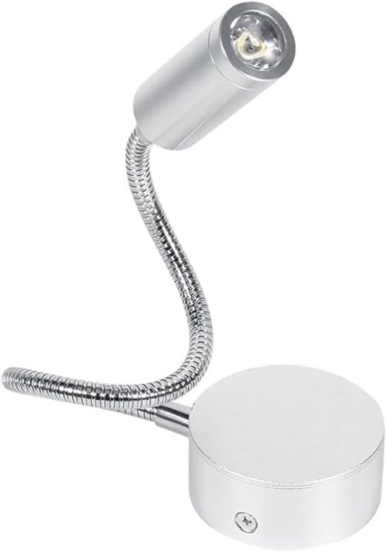 Nexvo® Leeslampen – Nachtlampjes – Lamp - Dimbaar – Zilver - 42cm x 3cm x 7cm