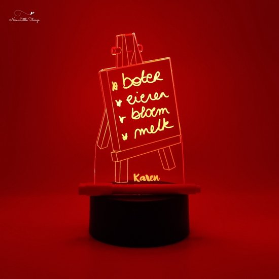 [Nice Little Things] - Gepersonaliseerde RGB LEDlamp - Tekenen met Licht - Schildersezel