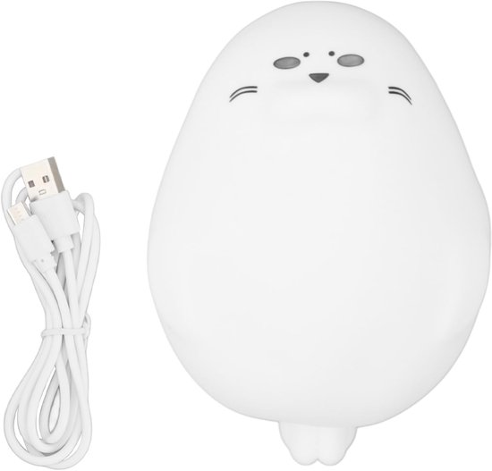 Night Light for Kids, Lovely Baby Seals Night Light Cute Lamp Desk Lamp Soft White Lighting Home Decoration Kawaii Night Light Kids Room Decor for Office Table van Merkloos