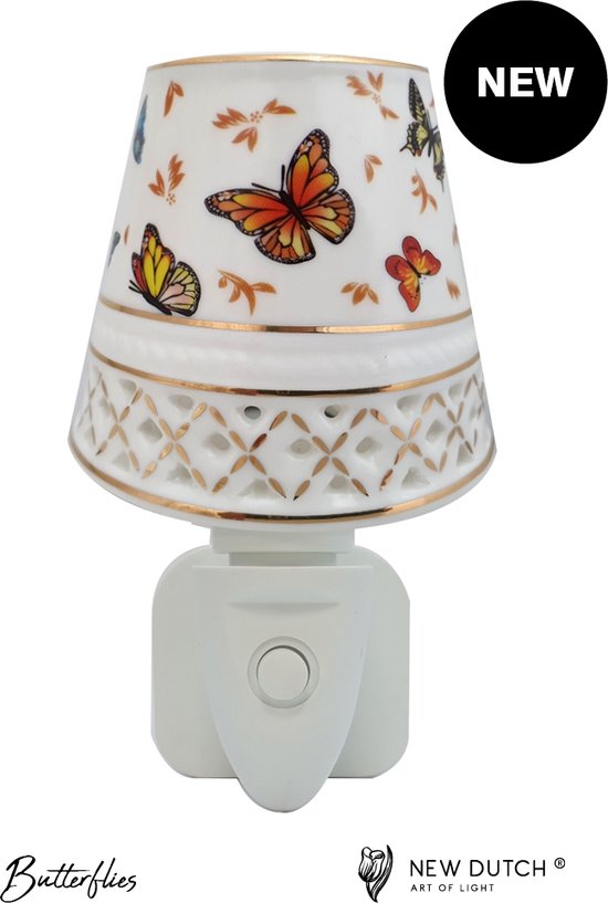 Night light LED Butterflies New Dutch nachtlampje met vlinders van New Dutch®