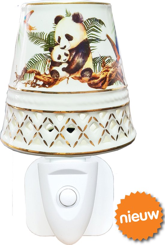 Nightlight Bone China LED Panda Love New Dutch® nachtlampje van Merkloos