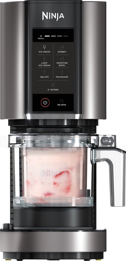 Ninja Creami - 7-in-1 IJsmachine - Ice Cream Maker voor Roomijs, Milkshake, Smoothie Bowl en meer - Foodi - NC300EU van Ninja