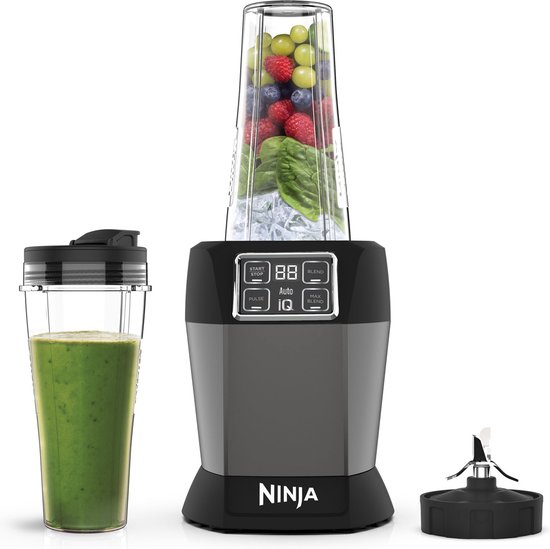 Ninja Foodi Luxe Blender en Smoothie Maker - Blender To-Go - 1000 Watt - IJsCrusher - met 2 Mixbekers - BN495EU van Ninja