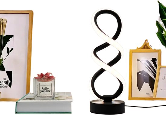 Nivard Nachtlampje - Volwassenen - Kinderen - Slaapkamer - Baby - Nachtlamp - Leeslamp - Slaapkamer - Zwart van Nivard