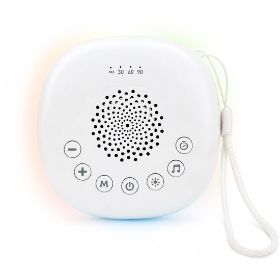 Nobl Amsterdam - White Noise Machine Baby - 20 Rustgevende Geluiden - Multicolor Nachtlampje - Oplaadbaar