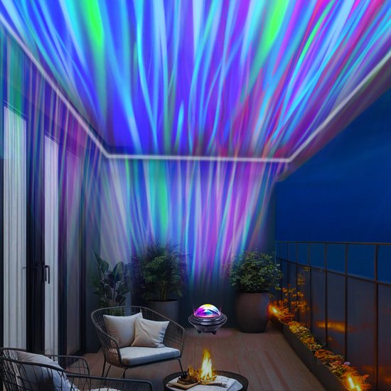 Noorderlicht Sterrenhemel Projectorlamp - Nachtlamp - Droomachtige 18 Kleuren - Multimodale sfeerlamp
