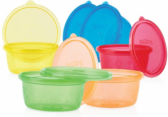 Nuby Voeding Bewaarbakjes 6 stuks 300 ml van Nûby